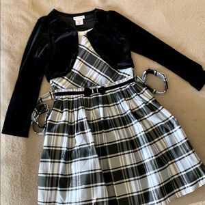 Plaid girls dress
